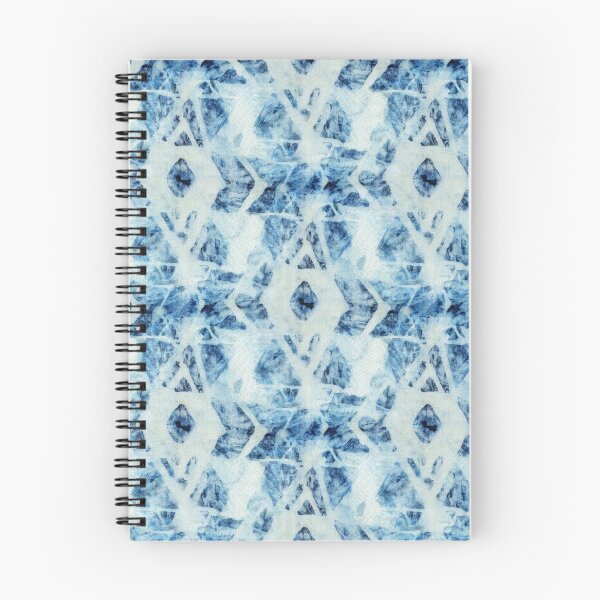 Item preview, Seamless tie-dye pattern of indigo color on white silk.  Shibori dyeing. designed and sold by lamarmarina.