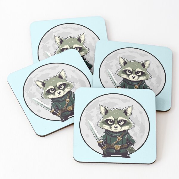 Item preview, Racoon Wielding Sword designed and sold by VelvetRoom.
