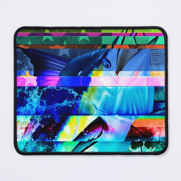 Item preview, Blue Marlin Art Glitch designed and sold by Color4Nature.