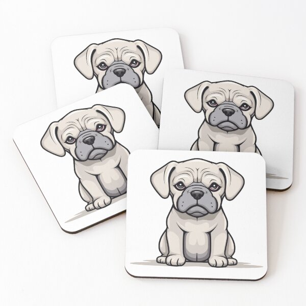 Item preview, Cute Bullmastiff dog Cartoon Illustration designed and sold by quotopia.