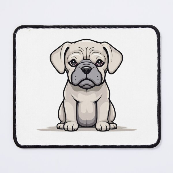Item preview, Cute Bullmastiff dog Cartoon Illustration designed and sold by quotopia.