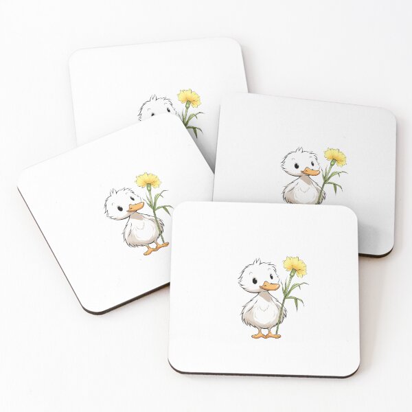 Item preview, Duck holding flower designed and sold by PawelNature.
