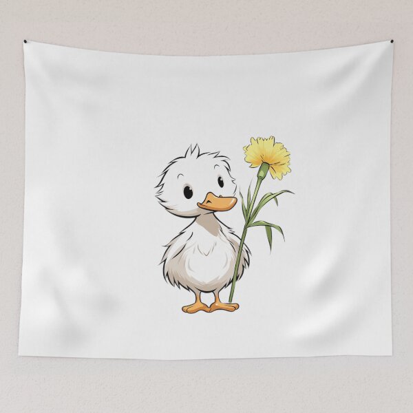 Item preview, Duck holding flower designed and sold by PawelNature.