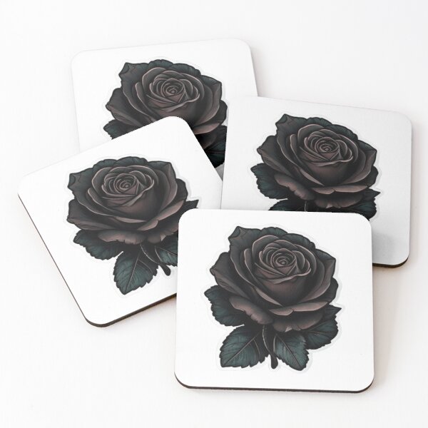Item preview, black rose sticker designed and sold by Tape2Sticker.