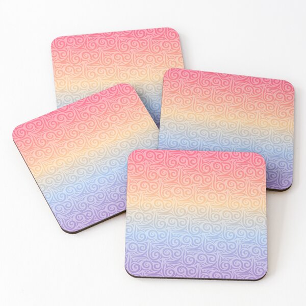 Item preview, Cute pastel rainbow geometric art nuvo pattern  designed and sold by Yaragold.