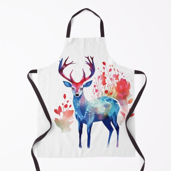 Aperçu de l'œuvre Gardien de la forêt, cerf gracieux, tee-shirt cadeau créée et vendue par Terry-Salsa.