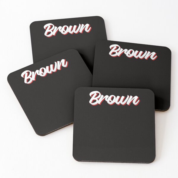 Item preview, Retro Brown Name Label  designed and sold by EDUARREYNOL.