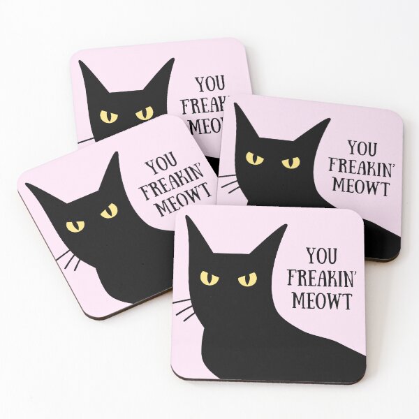 Item preview, Grumpy funny cat kitty you freakin meowt cute designed and sold by immersif.