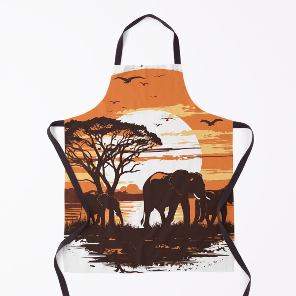 Item preview, African Elephant Family at Sunset - AI Art T-Shirt designed and sold by AIPICCRAFT.