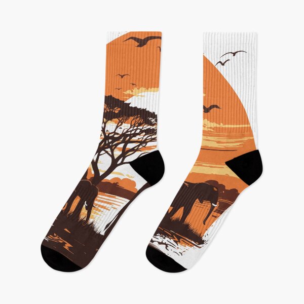 Item preview, African Elephant Family at Sunset - AI Art T-Shirt designed and sold by AIPICCRAFT.