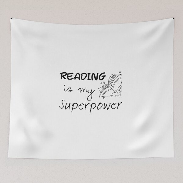 Item preview, Reading is my superpower - for Book Lovers designed and sold by NatureArtDecor.