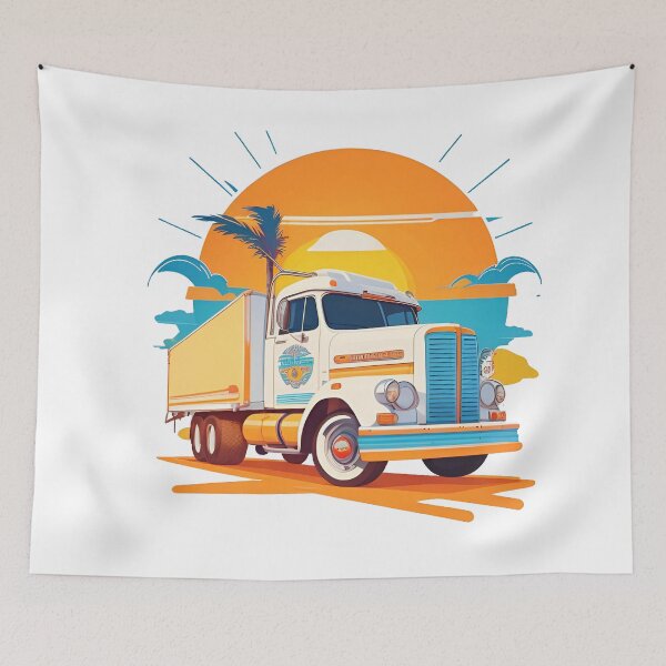 Item preview, truck print designed and sold by DRAGONFIASCO.