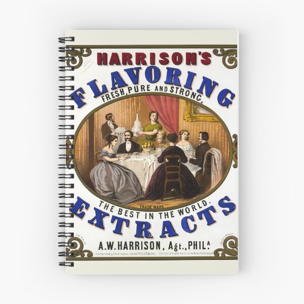 Item preview, STK501537A-Vintage ad for Harrison's flavoring extracts. designed and sold by StocktrekImages.