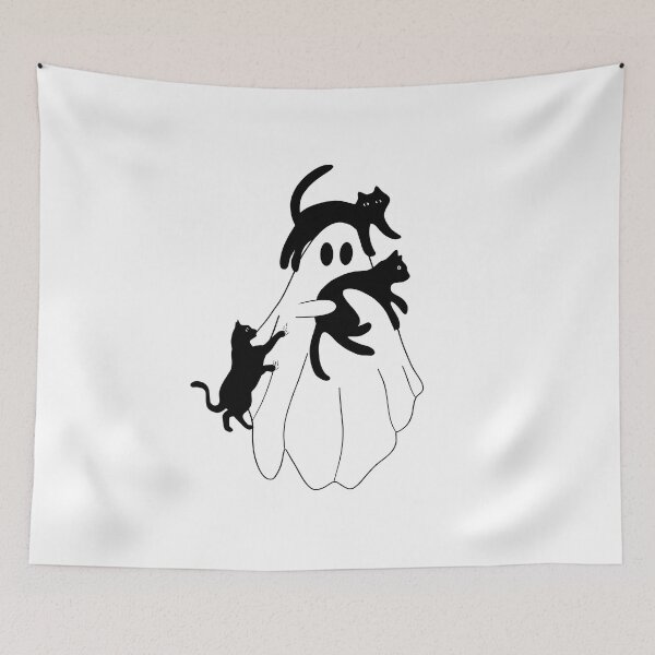 Item preview, Cat Lady Halloween Cat Owner Ghost Black Cats designed and sold by mygparentsded.