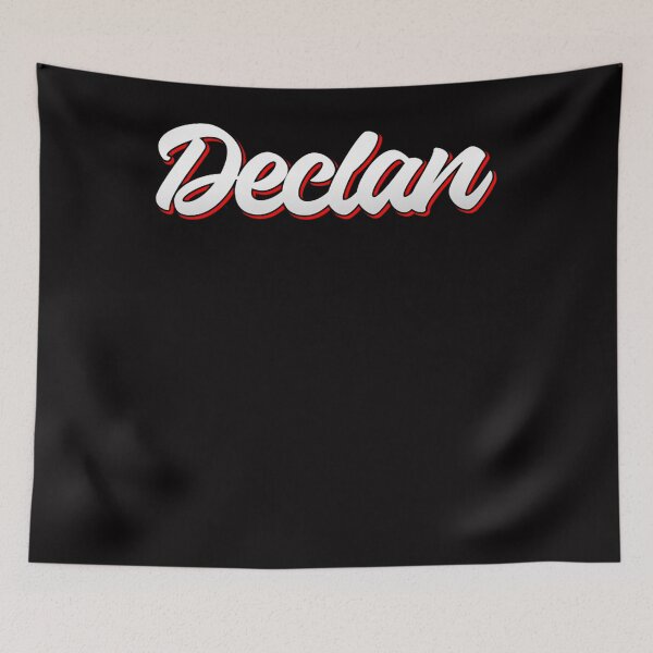Item preview, Retro Declan Name Label (Black)  designed and sold by CARLOSWILLA.
