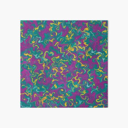Distressed Gold Teal and Fuchsia Abstract Digital Prints 