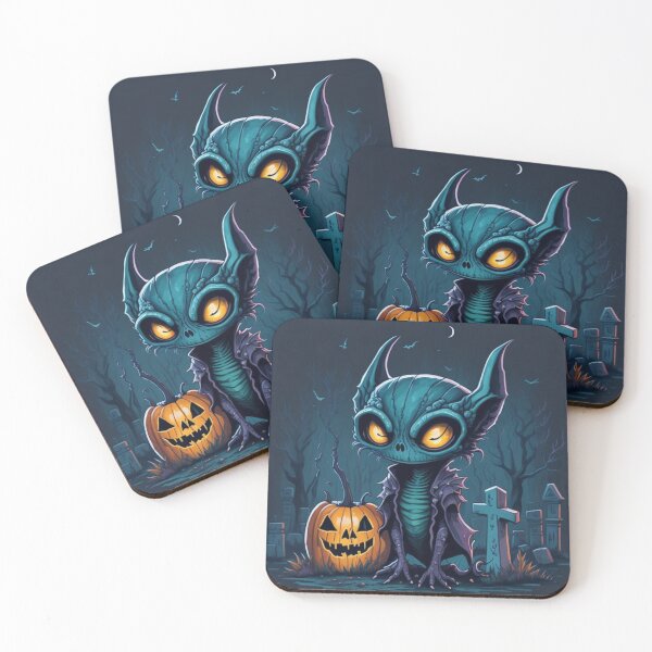 Item preview, Cool Catirepto alien is celebrating Halloween. designed and sold by SaraSumi.