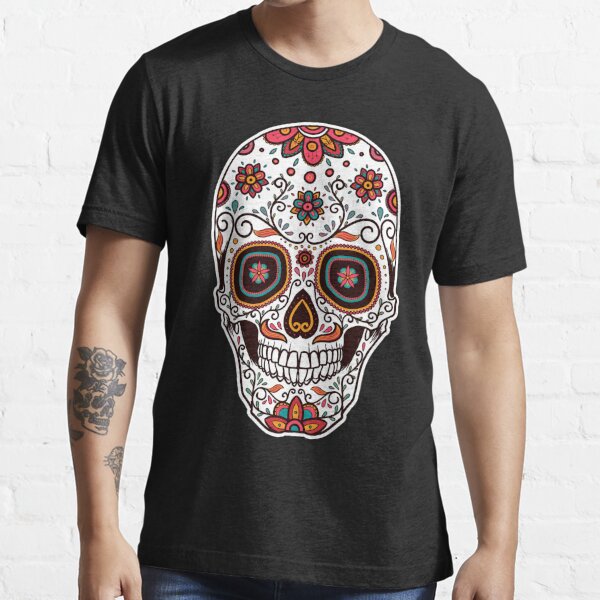 Mexico Day of the Dead calavera sugar skull funny t-shirt women