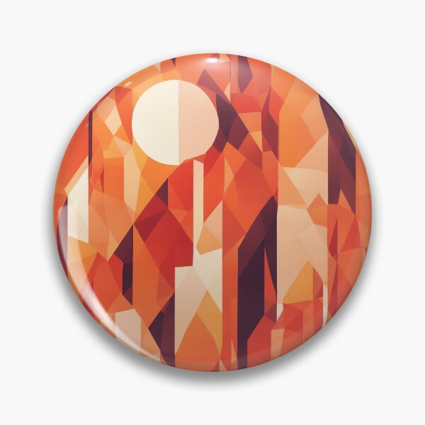 Item preview, Cityscape during sunset, geometric shapes warm hue designed and sold by CoolPixels.