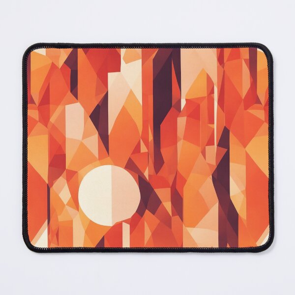 Item preview, Cityscape during sunset, geometric shapes warm hue designed and sold by CoolPixels.
