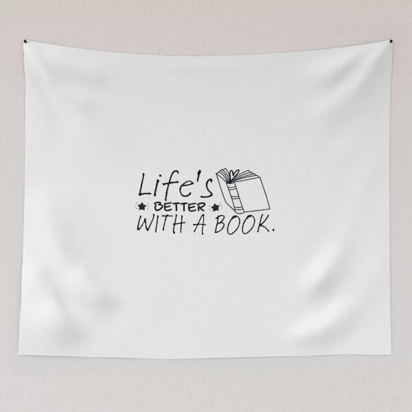 Item preview, Life's better with a book - for Book Lovers designed and sold by NatureArtDecor.