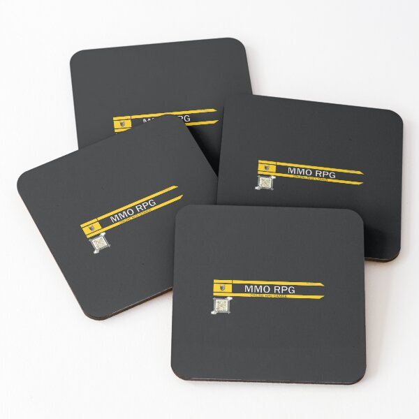 Item preview, MMO RPG - Online RPG Gamer Logo V2 (Yellow/Black) designed and sold by Visual Resolutions.