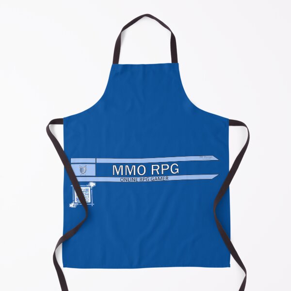 Item preview, MMO RPG - Online RPG Gamer Logo V2 (Blue/White) designed and sold by Visual Resolutions.