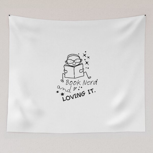 Item preview, Book Nerd and Loving it - for Book Lovers designed and sold by NatureArtDecor.