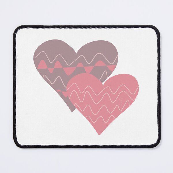 Item preview, Boho Hearts - Moody Pink & Grey designed and sold by DigThatPrint.
