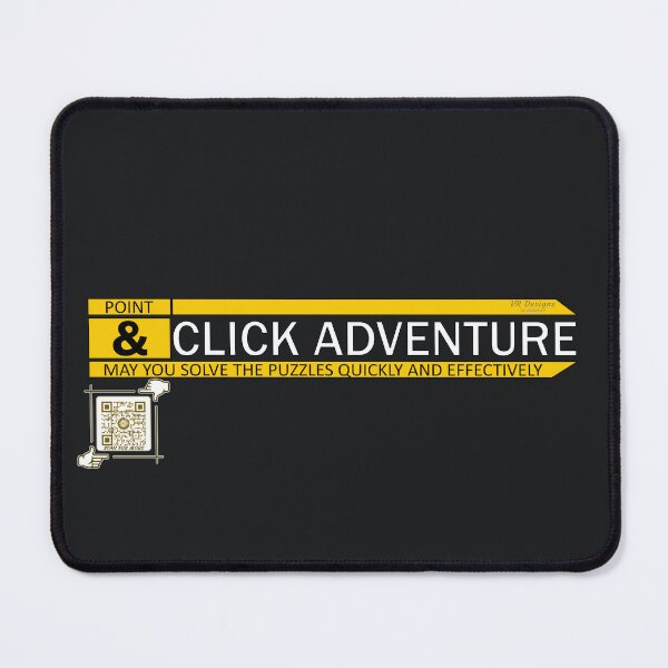Item preview, Point & Click Adventure Gaming Logo V2 (Yellow/Black) designed and sold by Visual Resolutions.