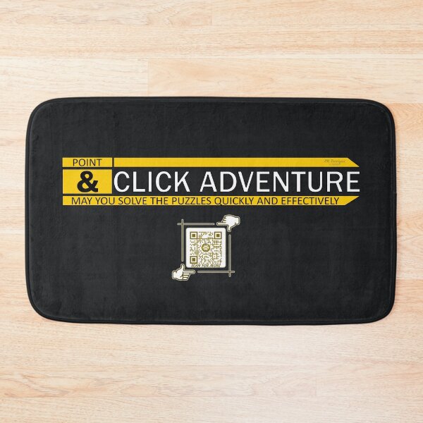 Item preview, Point & Click Adventure Gaming Logo V2 (Yellow/Black) designed and sold by Visual Resolutions.