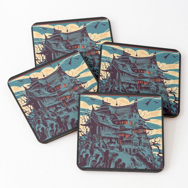 Item preview, Halloween - Haunted Castle Woodcut 2 designed and sold by CrankyOldDude.