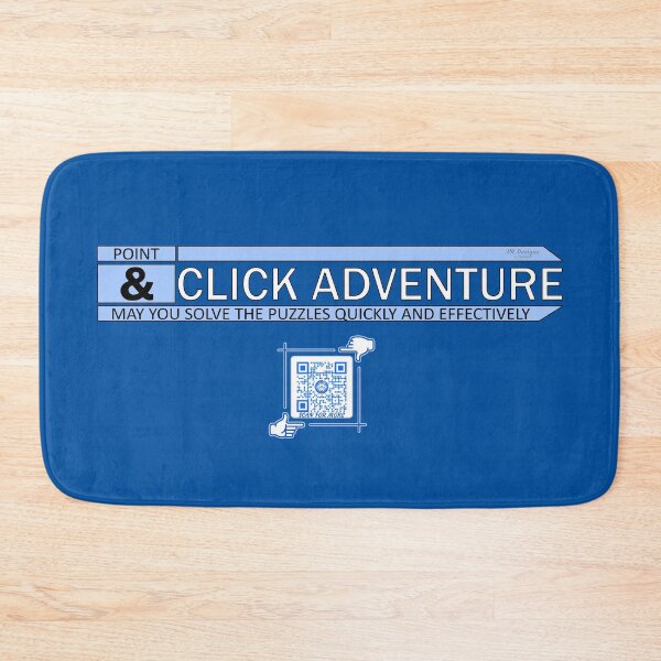 Item preview, Point & Click Adventure Gaming Logo V2 (Blue/White) designed and sold by Visual Resolutions.
