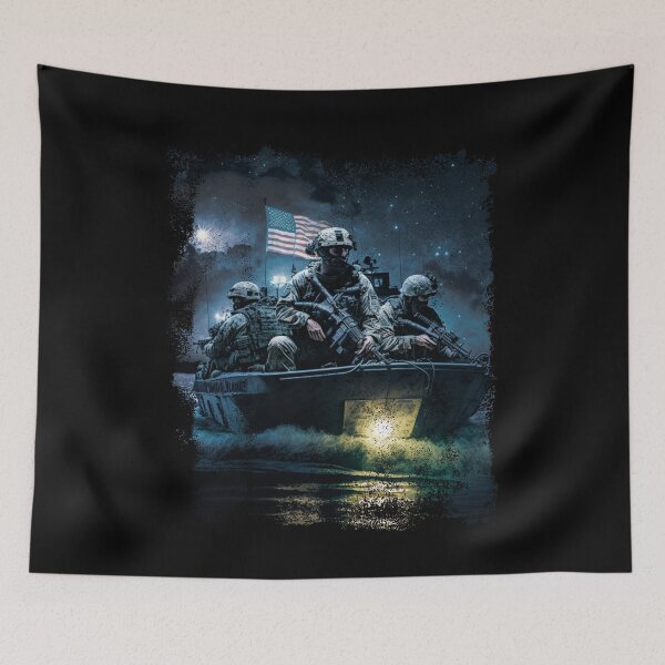 Item preview, Special Force Combat Boat Patriotic Veteran Gift designed and sold by NoLimit-Merica.