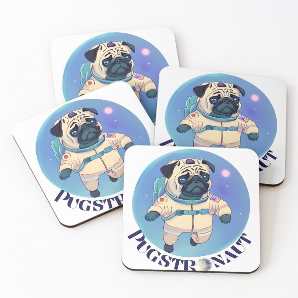 Item preview, Pugstronaut: Where Cuteness Meets the Cosmos! designed and sold by sirikanya-mei.
