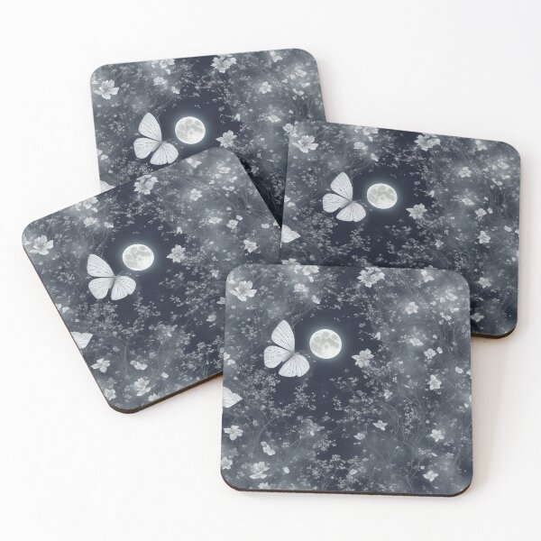 Item preview, Moonlit garden, delicate flowers, butterflies designed and sold by CoolPixels.
