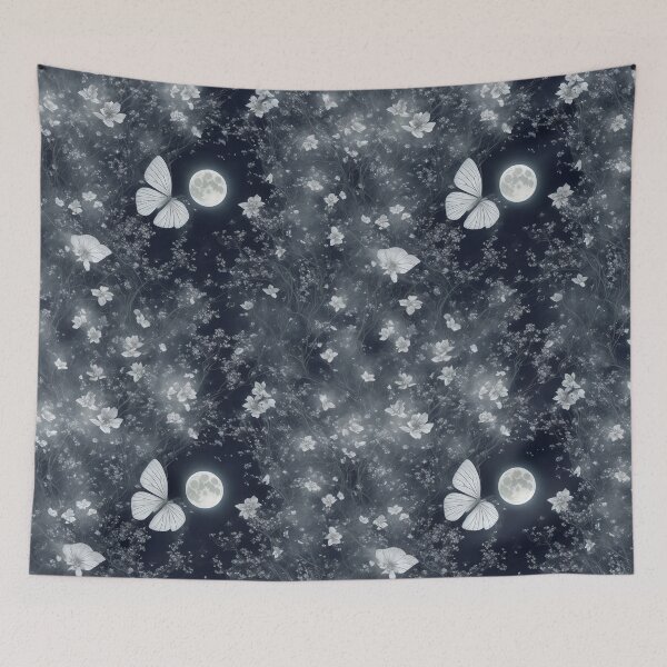 Item preview, Moonlit garden, delicate flowers, butterflies designed and sold by CoolPixels.