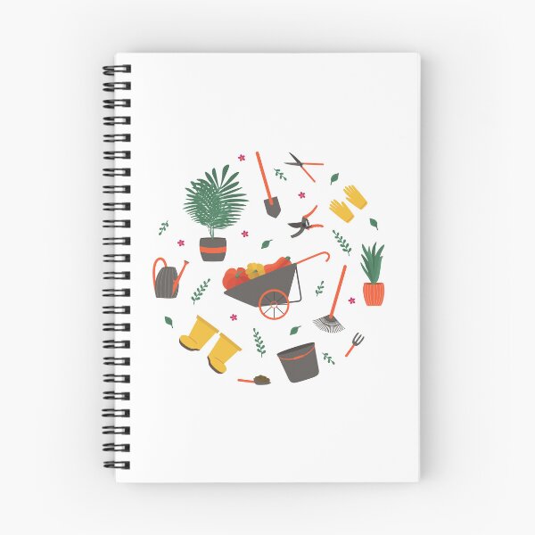 Item preview, Round gardening tools colored flat composition designed and sold by WonderworkLI.