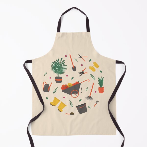 Item preview, Round gardening tools colored flat composition designed and sold by WonderworkLI.
