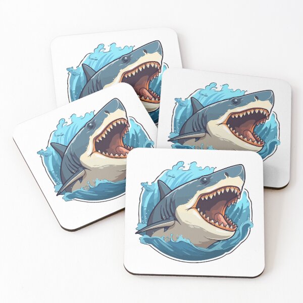 Item preview,  angry shark designed and sold by WondersofEmily.