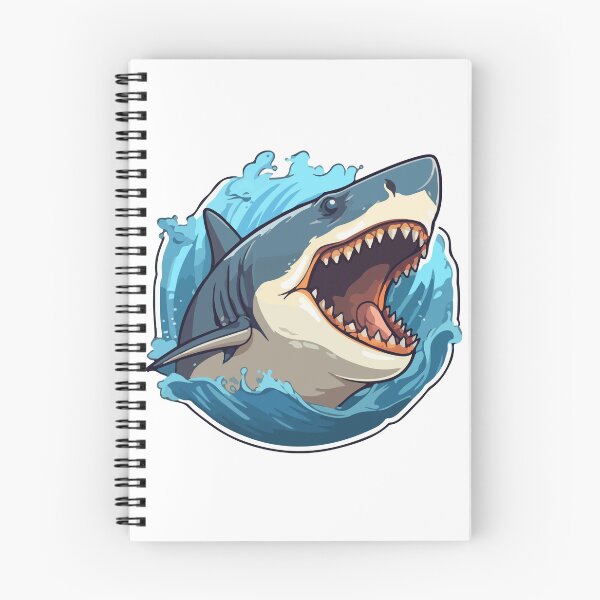 Item preview,  angry shark designed and sold by WondersofEmily.
