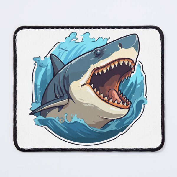 Item preview,  angry shark designed and sold by WondersofEmily.