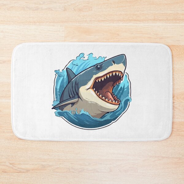 Item preview,  angry shark designed and sold by WondersofEmily.