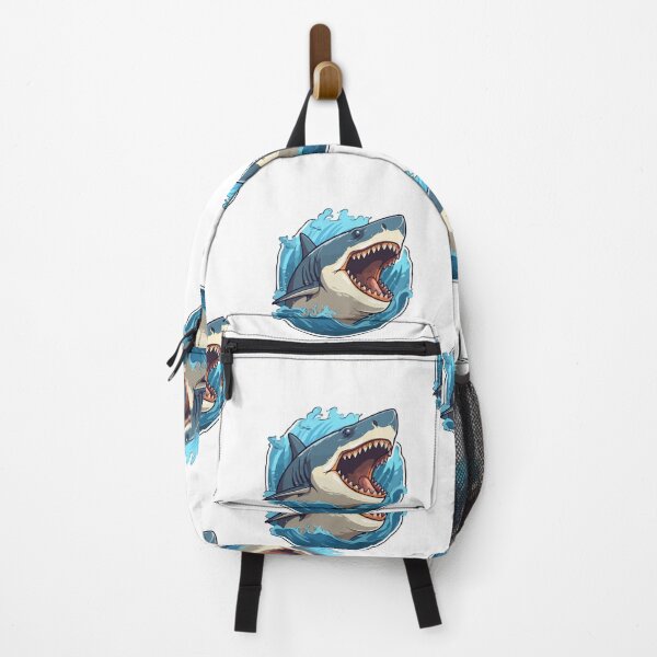 Item preview, angry shark designed and sold by WondersofEmily.