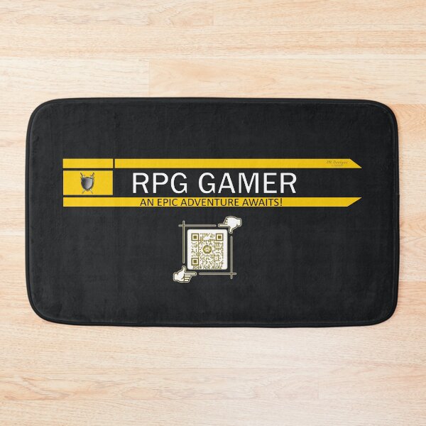 Item preview, RPG Gamer - An Epic Adventure Awaits! Gaming Logo V2 (Yellow/Black) designed and sold by Visual Resolutions.