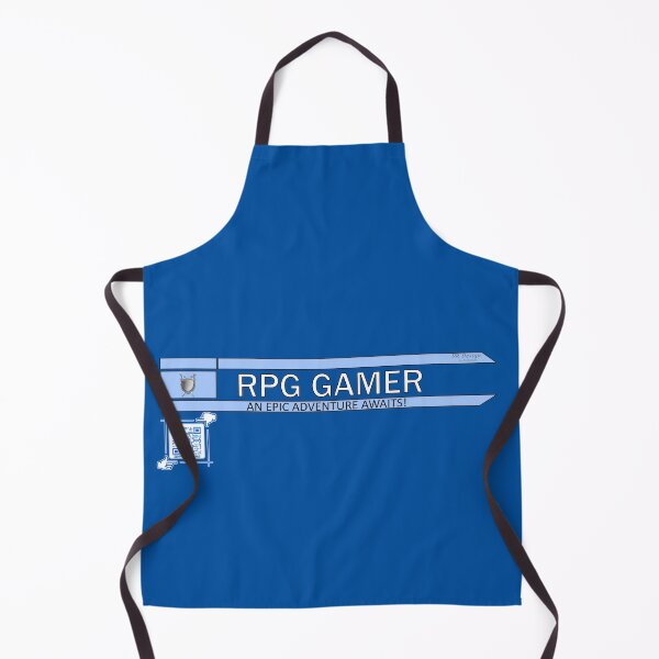 Item preview, RPG Gamer - An Epic Adventure Awaits! Gaming Logo V2 (Blue/White) designed and sold by Visual Resolutions.