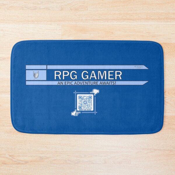 Item preview, RPG Gamer - An Epic Adventure Awaits! Gaming Logo V2 (Blue/White) designed and sold by Visual Resolutions.