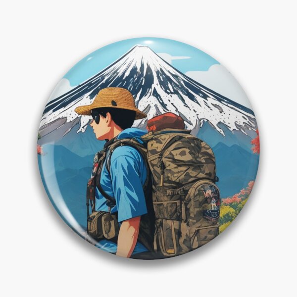 Item preview, Morning Backpacker Hiking on Beautiful Mount Fuji Japan designed and sold by Ridiculam Toga.