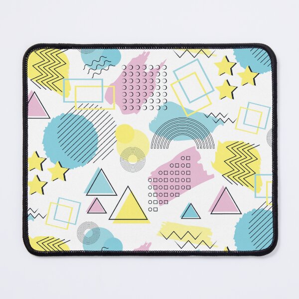 Item preview, 80s Memphis style pattern white background pastels designed and sold by Colorblizz.