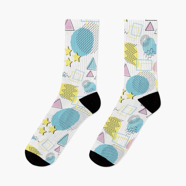 Item preview, 80s Memphis style pattern white background pastels designed and sold by Colorblizz.